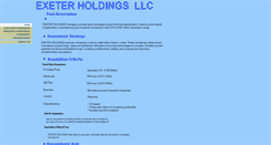 Desktop Screenshot of exeterholdingsllc.com